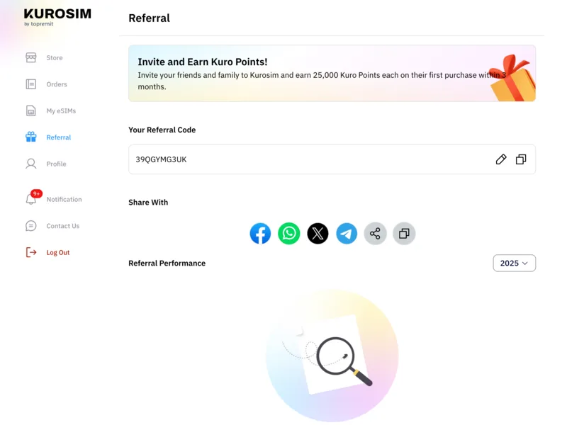 Kurosim web application interface